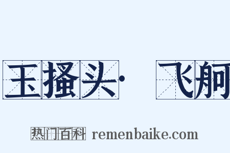 玉搔头·飞舸是什么意思的图片